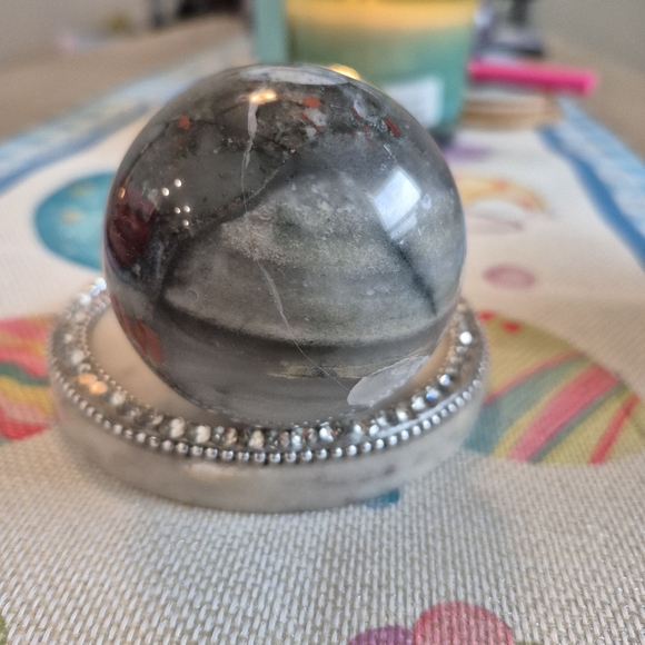 Natural Jasper Crystal Sphere Orb #12 - Picture 3 of 9
